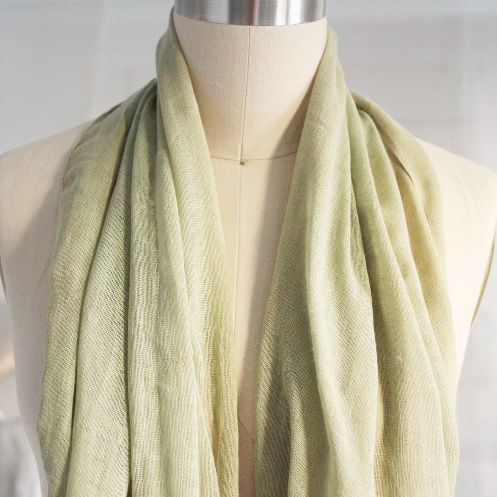 100% cotton hand-dyed scarf